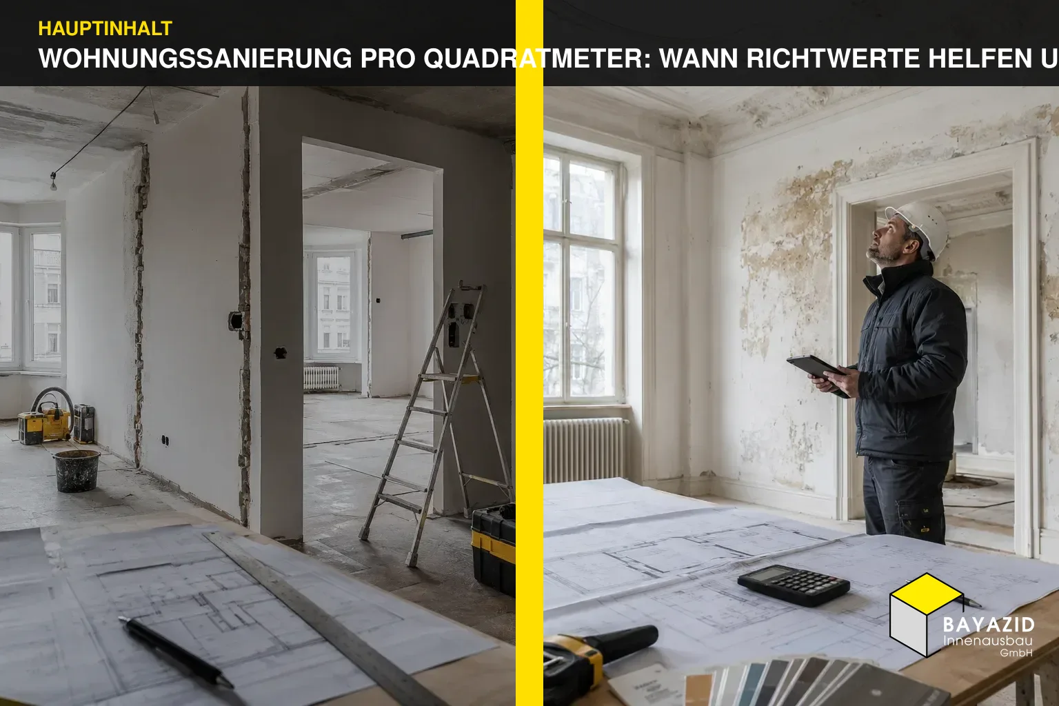 Wohnungssanierung pro Quadratmeter: Wann Richtwerte helfen und wann sie täuschen