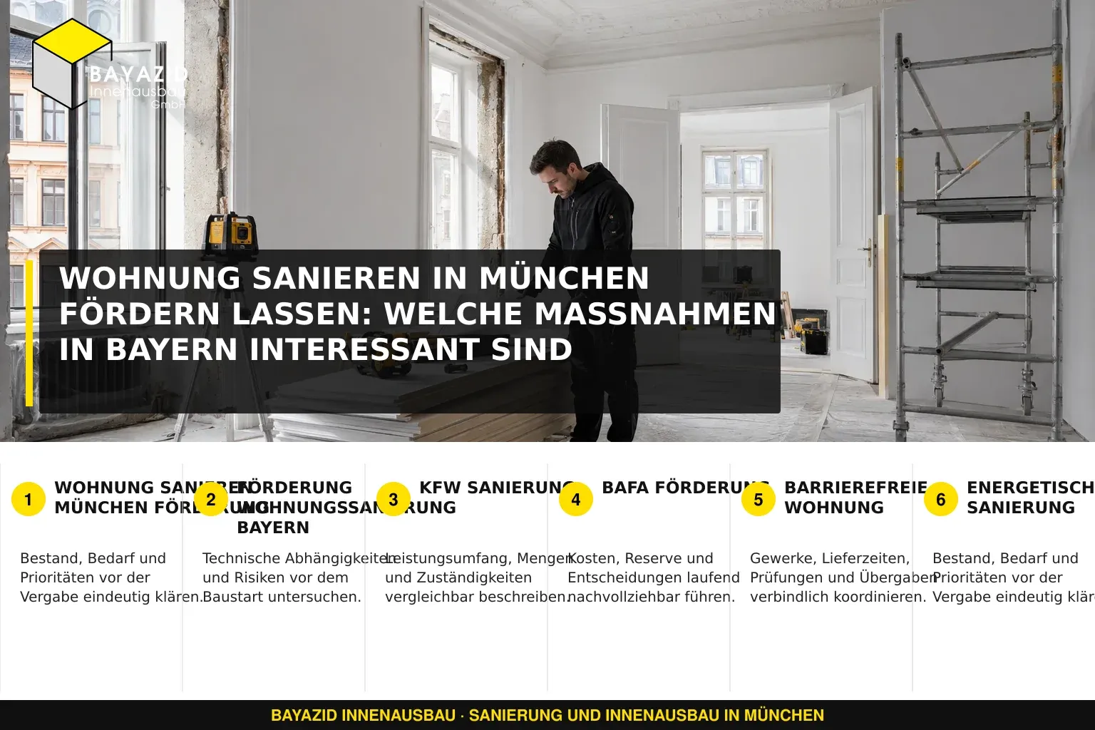 Wohnung sanieren in München fördern lassen: Welche Maßnahmen in Bayern interessant sind