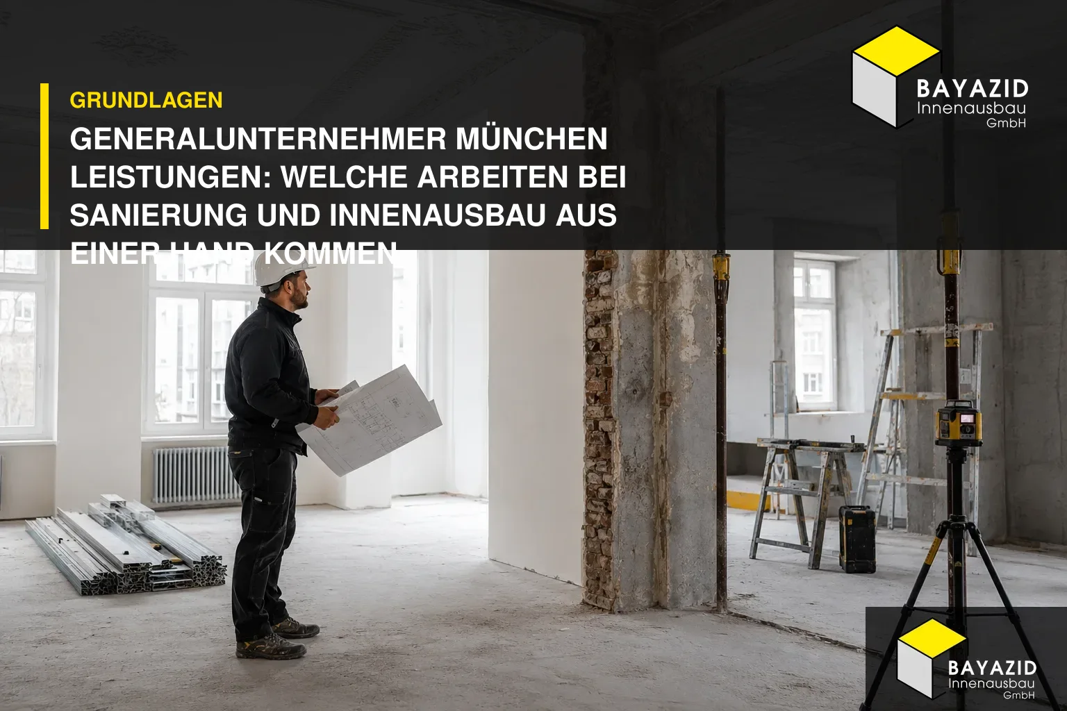 Generalunternehmer München Leistungen: Welche Arbeiten bei Sanierung und Innenausbau aus einer Hand kommen