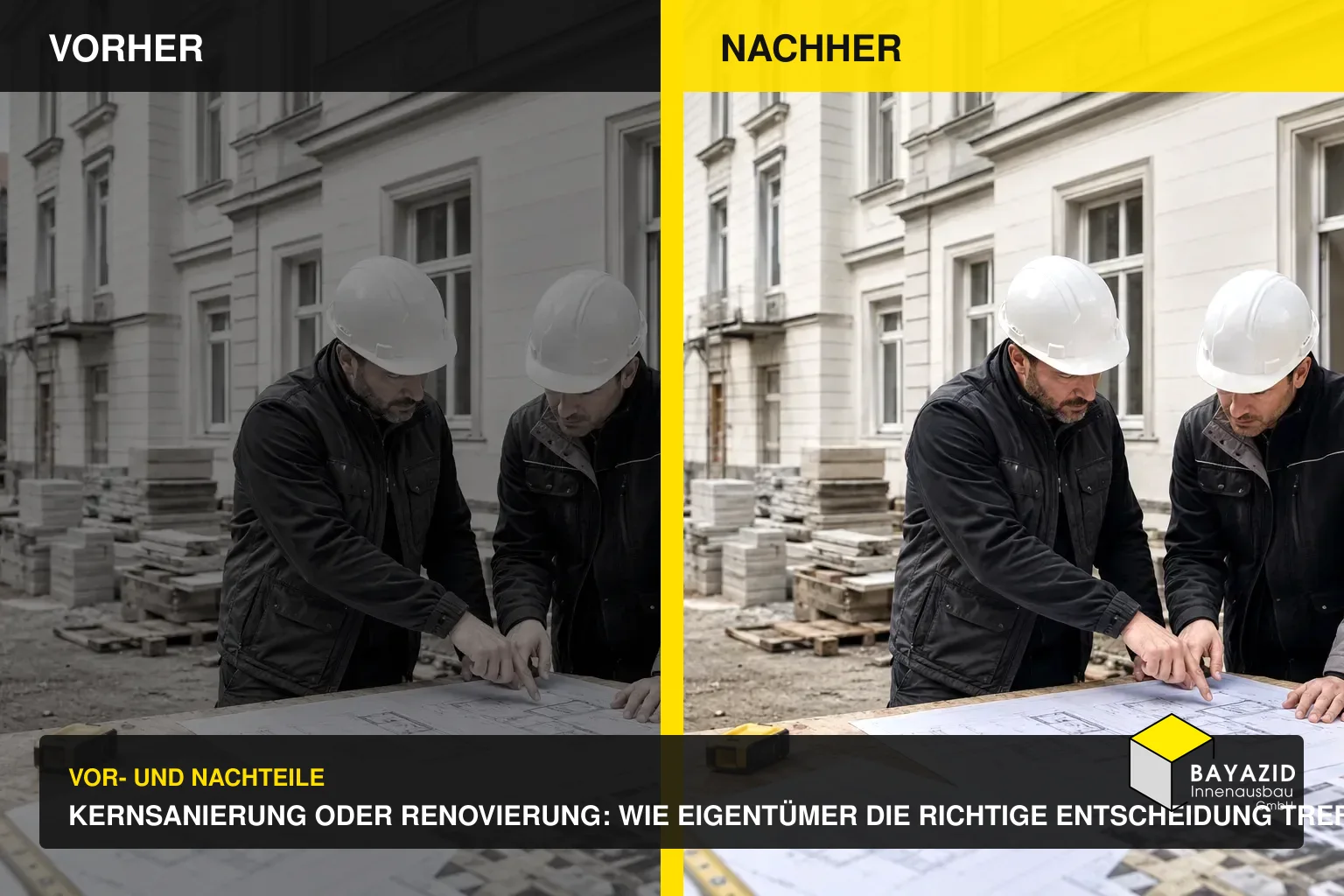 Kernsanierung oder Renovierung: Wie Eigentümer die richtige Entscheidung treffen