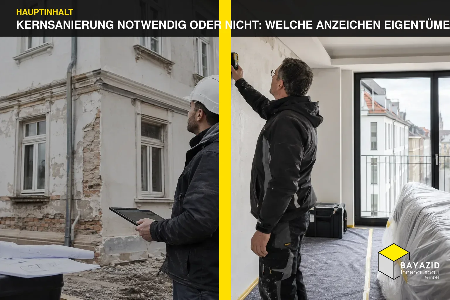 Kernsanierung notwendig oder nicht: Welche Anzeichen Eigentümer ernst nehmen sollten