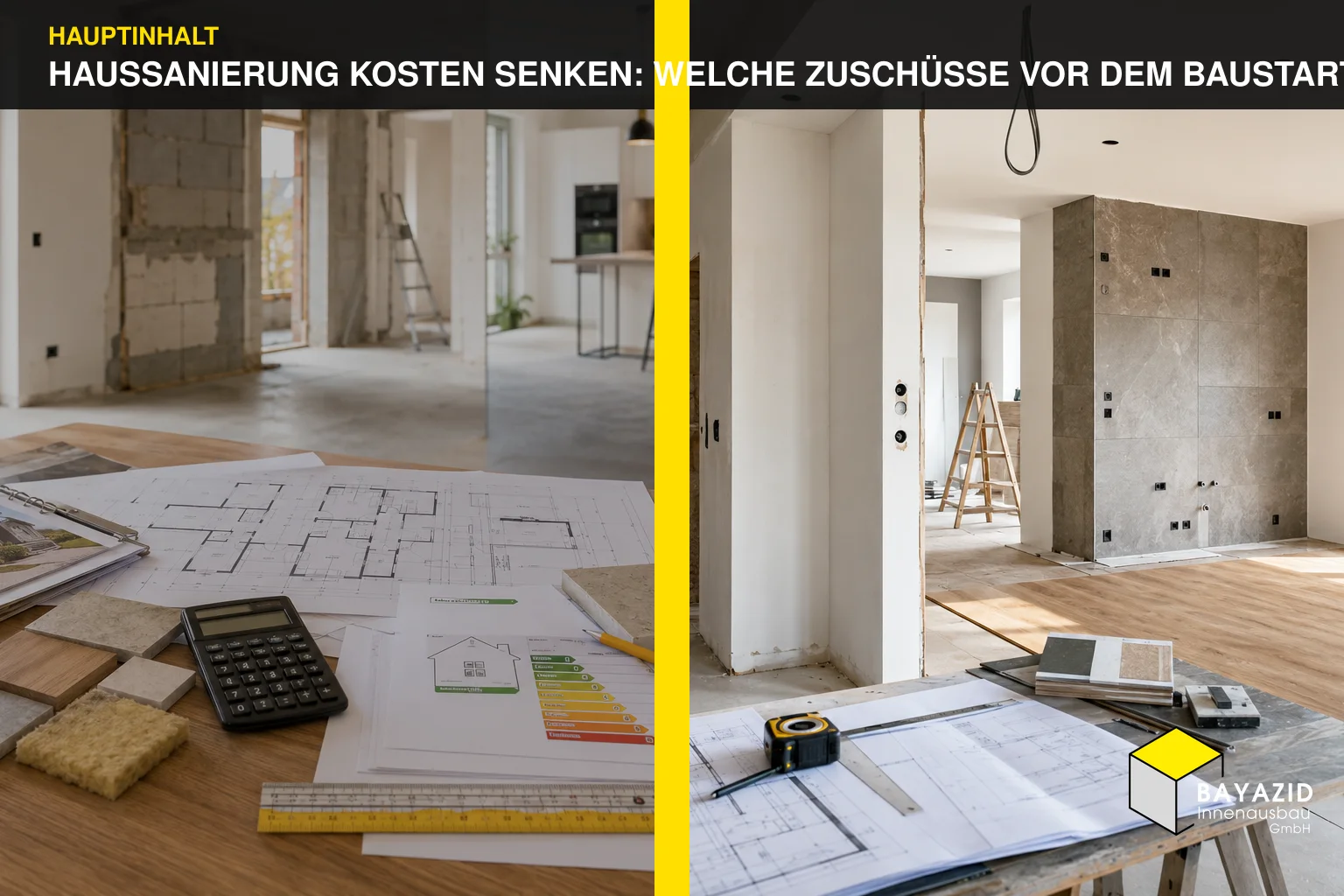 Haussanierung Kosten senken: Welche Zuschüsse vor dem Baustart geprüft werden sollten