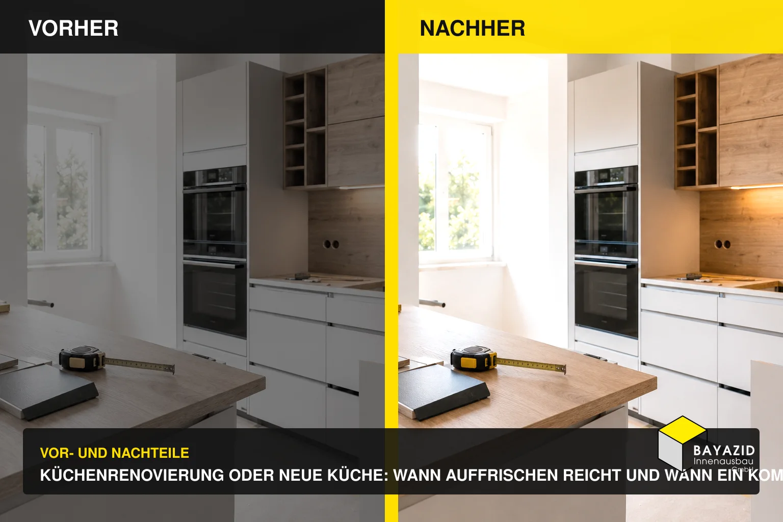 Küchenrenovierung oder neue Küche: Wann Auffrischen reicht und wann ein kompletter Umbau sinnvoll ist