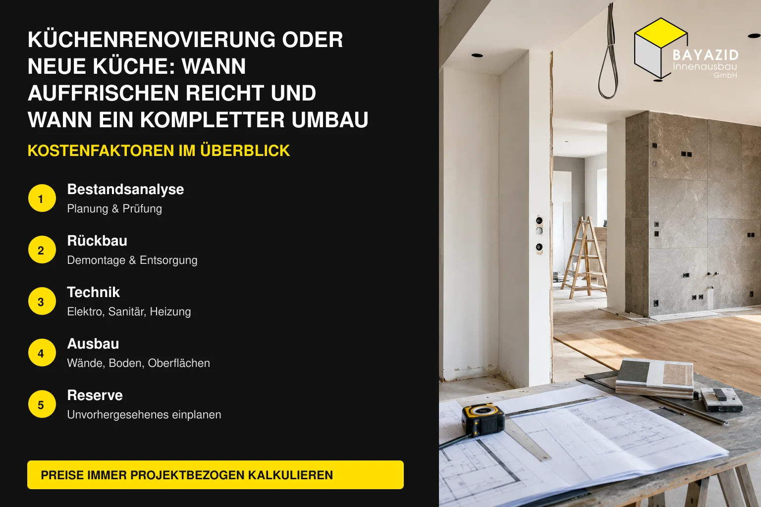 Küchenrenovierung oder neue Küche: Wann Auffrischen reicht und wann ein kompletter Umbau sinnvoll ist