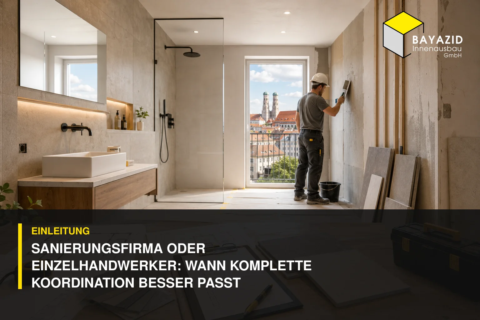 Sanierungsfirma oder Einzelhandwerker: Wann komplette Koordination besser passt