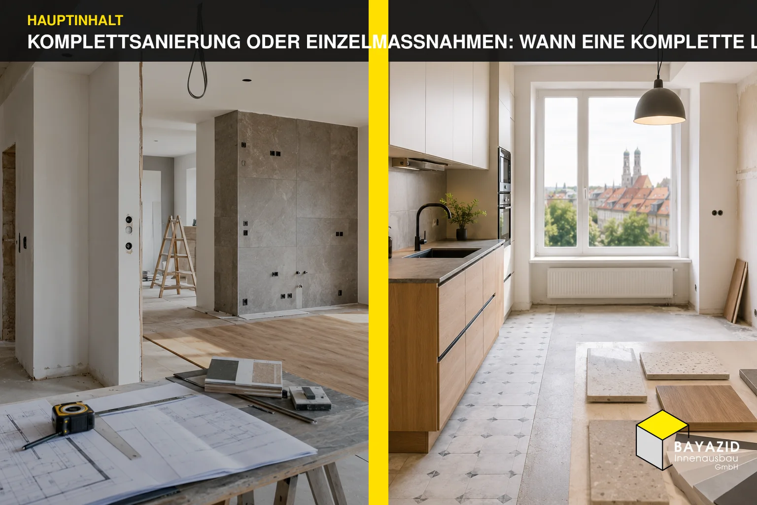 Komplettsanierung oder Einzelmaßnahmen: Wann eine komplette Lösung wirtschaftlicher ist