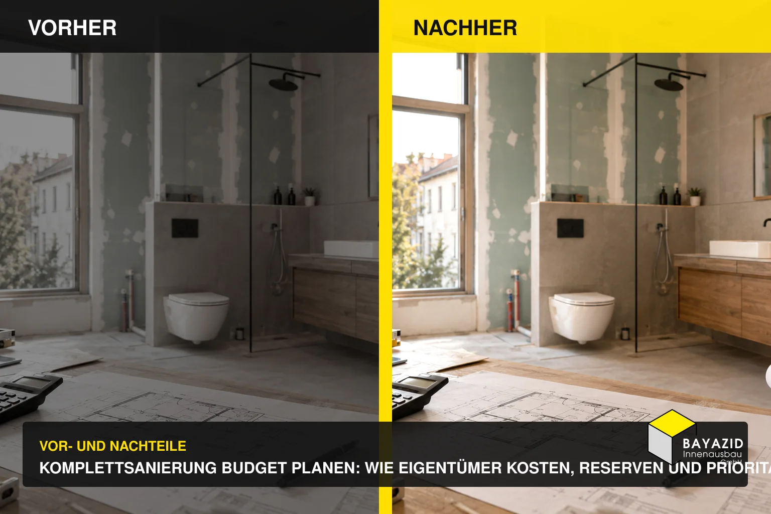 Komplettsanierung Budget planen: Wie Eigentümer Kosten, Reserven und Prioritäten richtig festlegen
