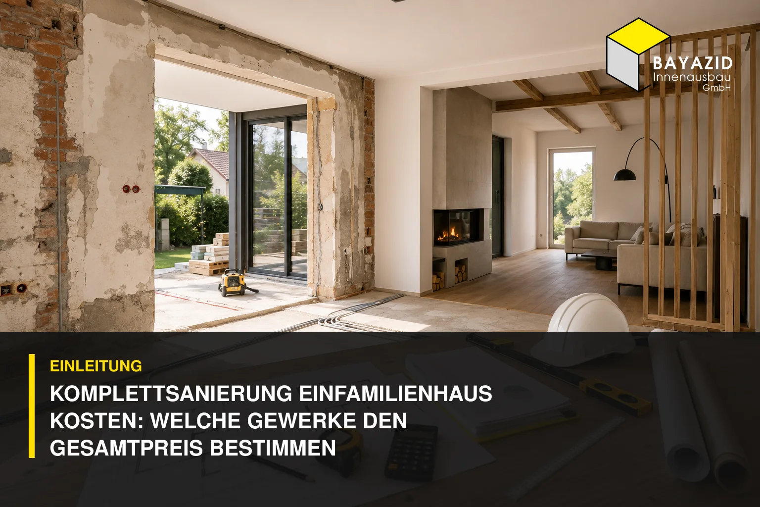 Komplettsanierung Einfamilienhaus Kosten: Welche Gewerke den Gesamtpreis bestimmen