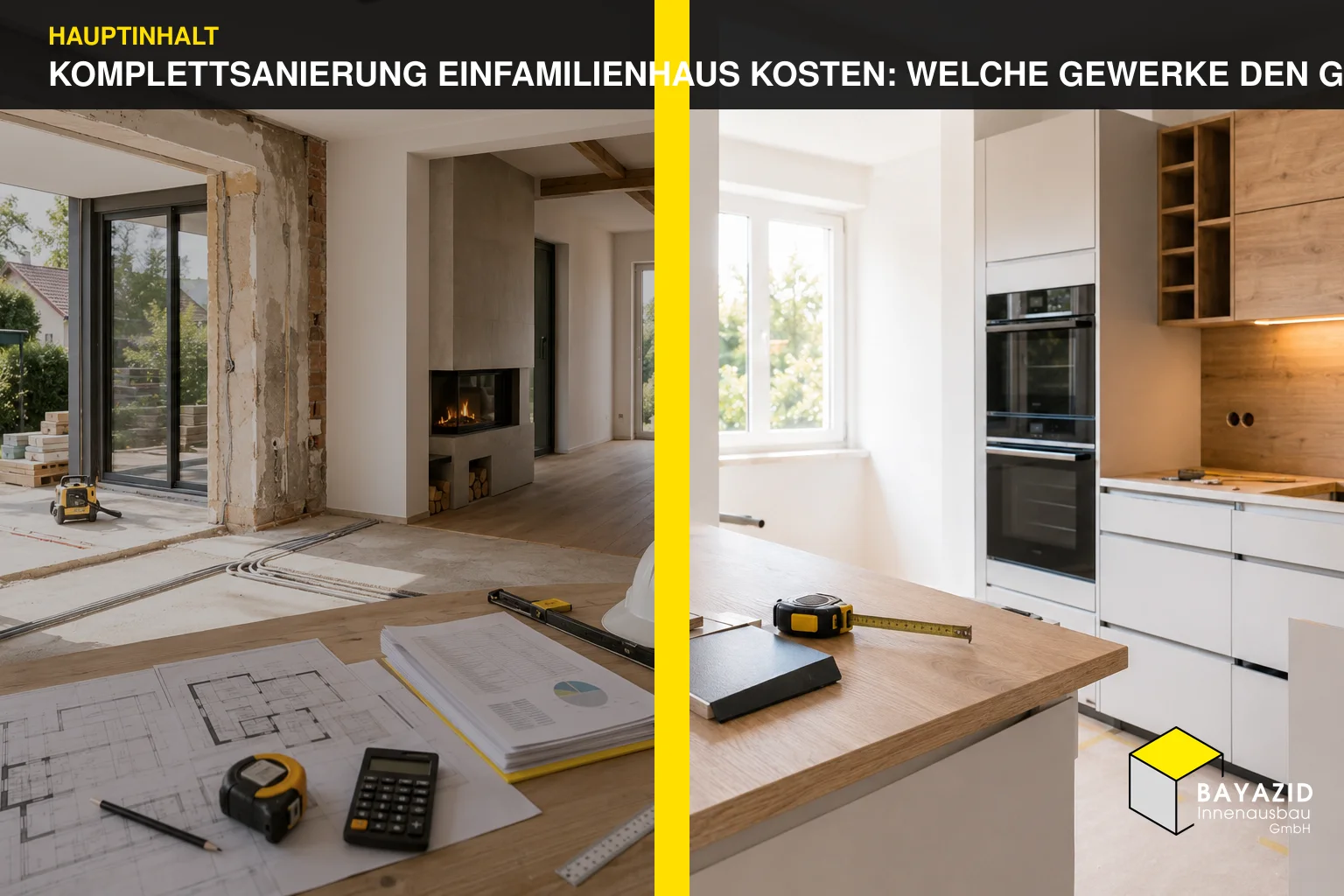Komplettsanierung Einfamilienhaus Kosten: Welche Gewerke den Gesamtpreis bestimmen