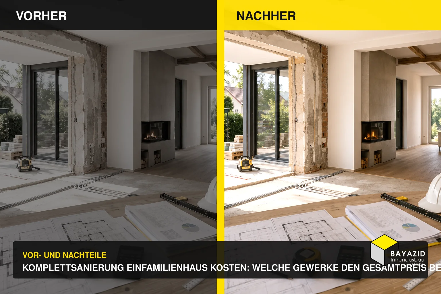 Komplettsanierung Einfamilienhaus Kosten: Welche Gewerke den Gesamtpreis bestimmen