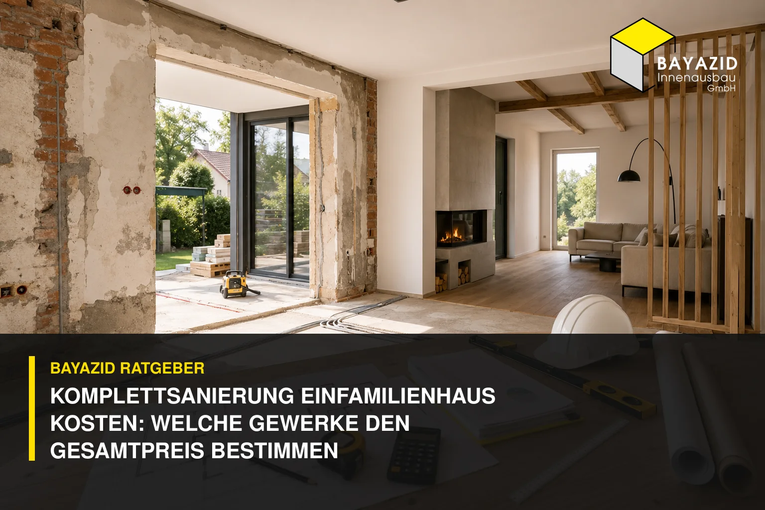 Komplettsanierung Einfamilienhaus Kosten: Welche Gewerke den Gesamtpreis bestimmen