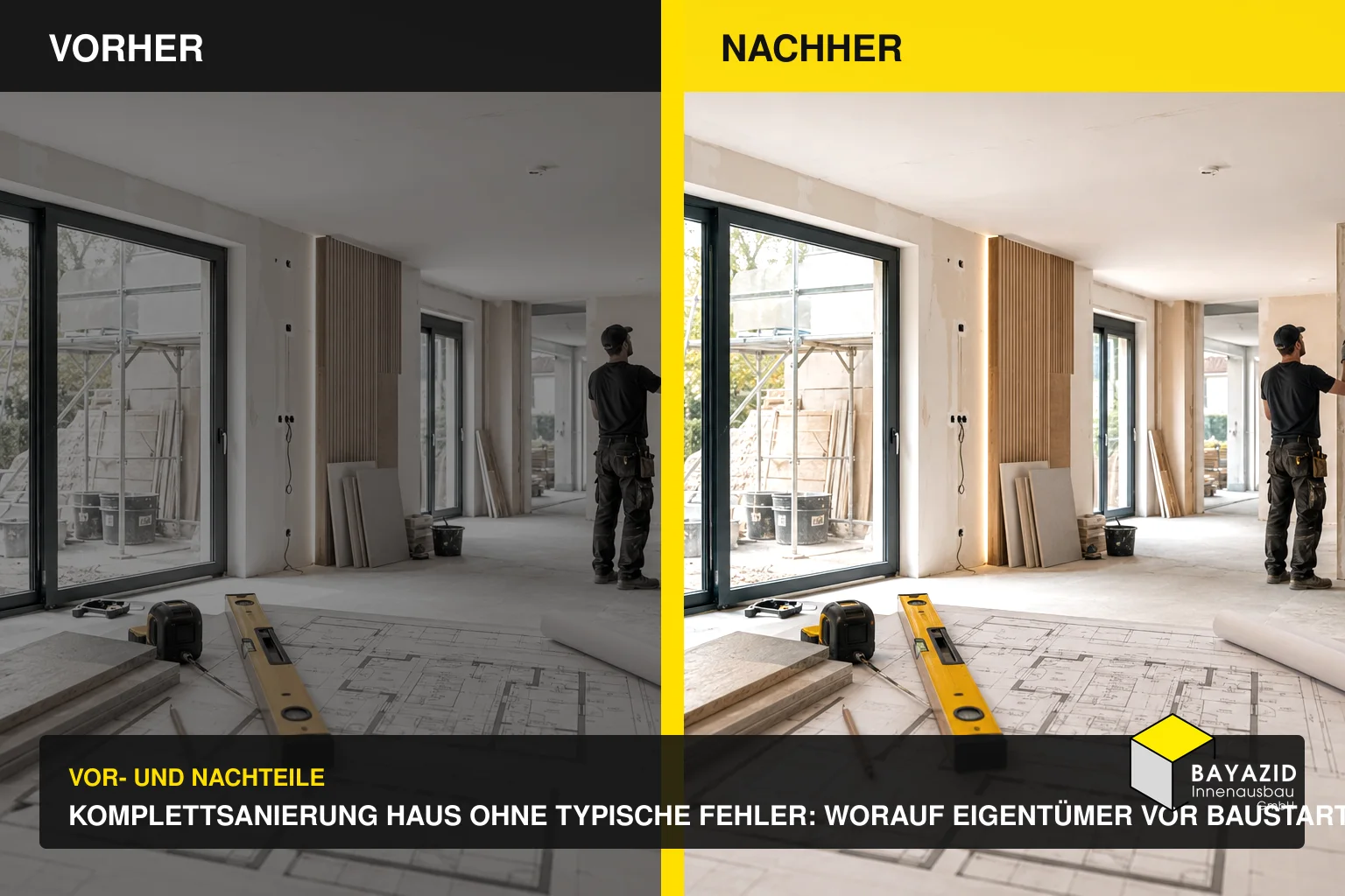 Komplettsanierung Haus ohne typische Fehler: Worauf Eigentümer vor Baustart achten sollten