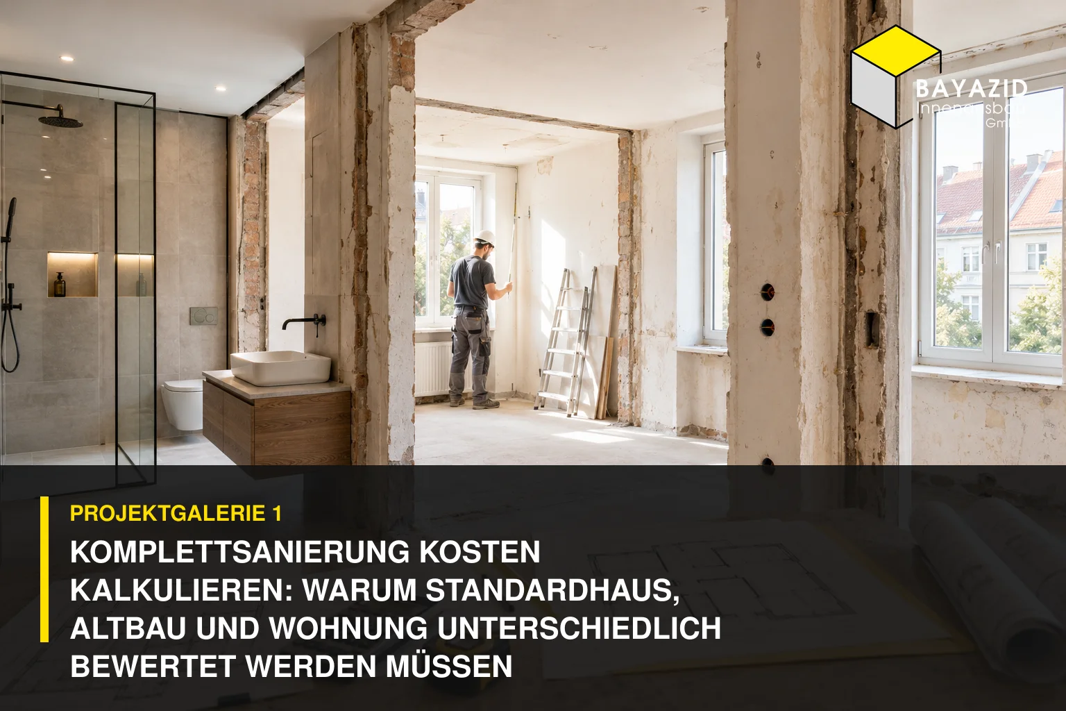 Projektgalerie 1: Komplettsanierung Kosten kalkulieren: Warum Standardhaus, Altbau und Wohnung unterschiedlich bewertet werden müssen