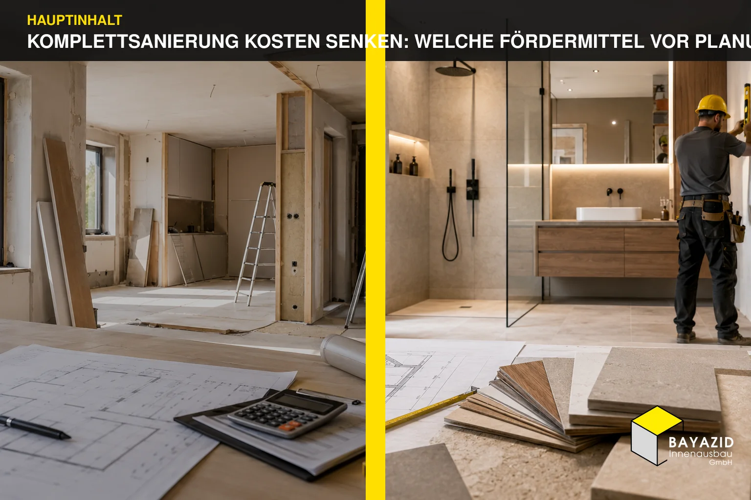 Komplettsanierung Kosten senken: Welche Fördermittel vor Planung und Angebot relevant sind