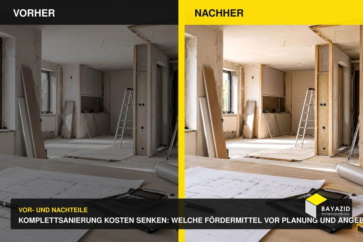 Komplettsanierung Kosten senken: Welche Fördermittel vor Planung und Angebot relevant sind