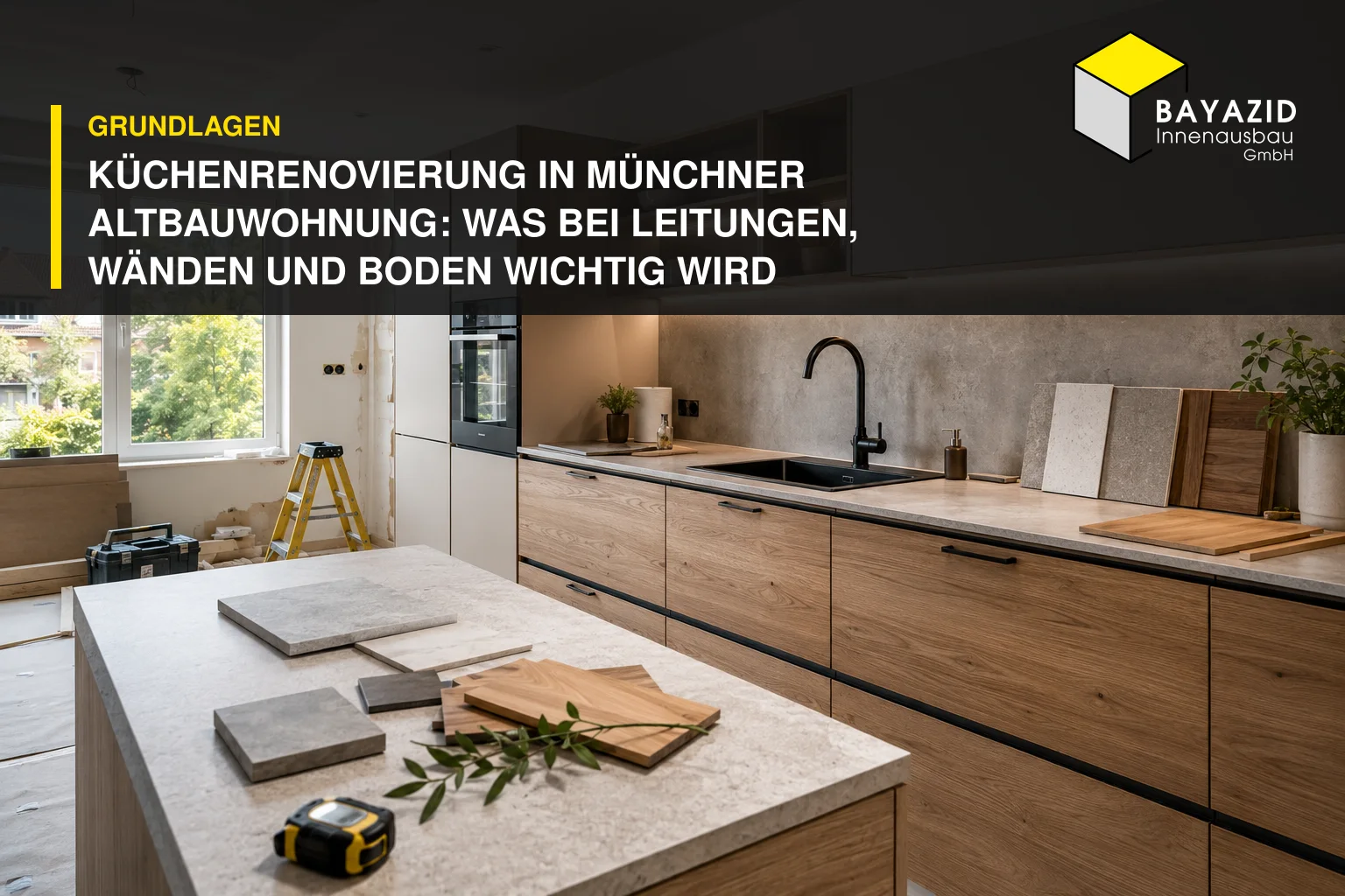Küchenrenovierung in Münchner Altbauwohnung: Was bei Leitungen, Wänden und Boden wichtig wird