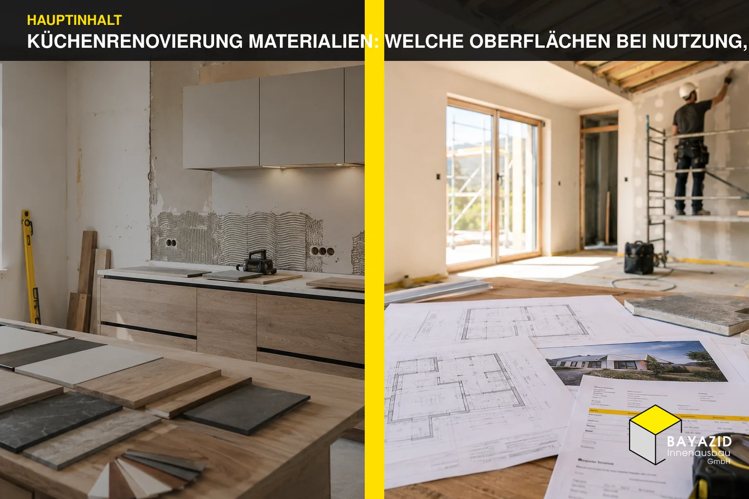 Küchenrenovierung Materialien: Welche Oberflächen bei Nutzung, Pflege und Budget sinnvoll sind