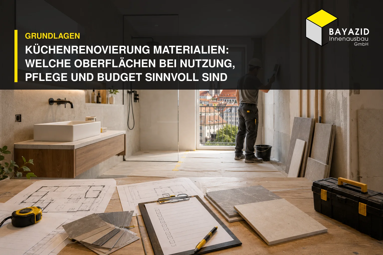 Küchenrenovierung Materialien: Welche Oberflächen bei Nutzung, Pflege und Budget sinnvoll sind