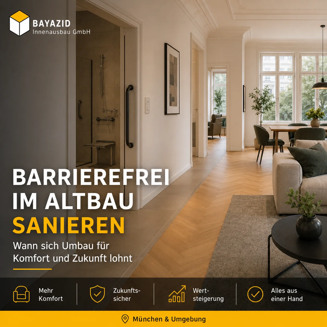 Barrierefrei im Altbau sanieren: Wann sich Umbau für Komfort und Zukunft lohnt