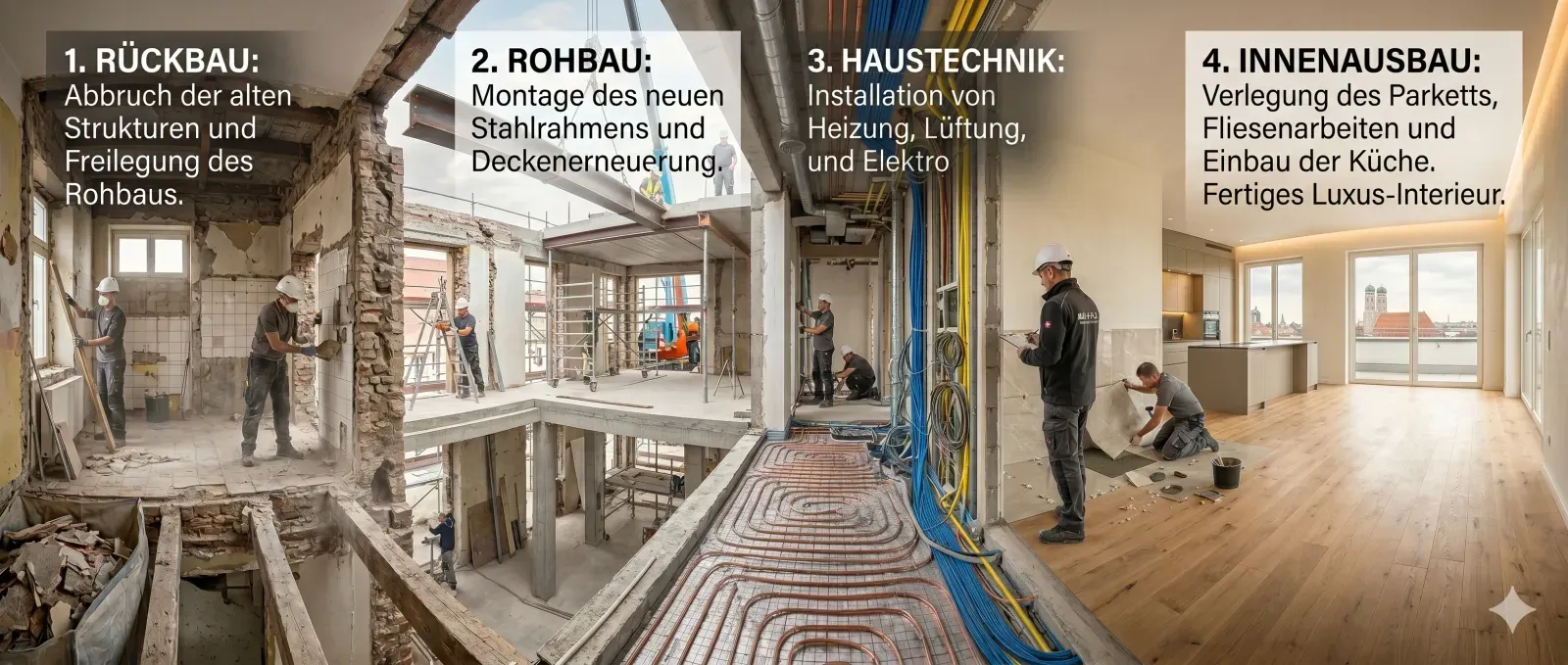 Kernsanierung Ablauf: Schritte im Überblick