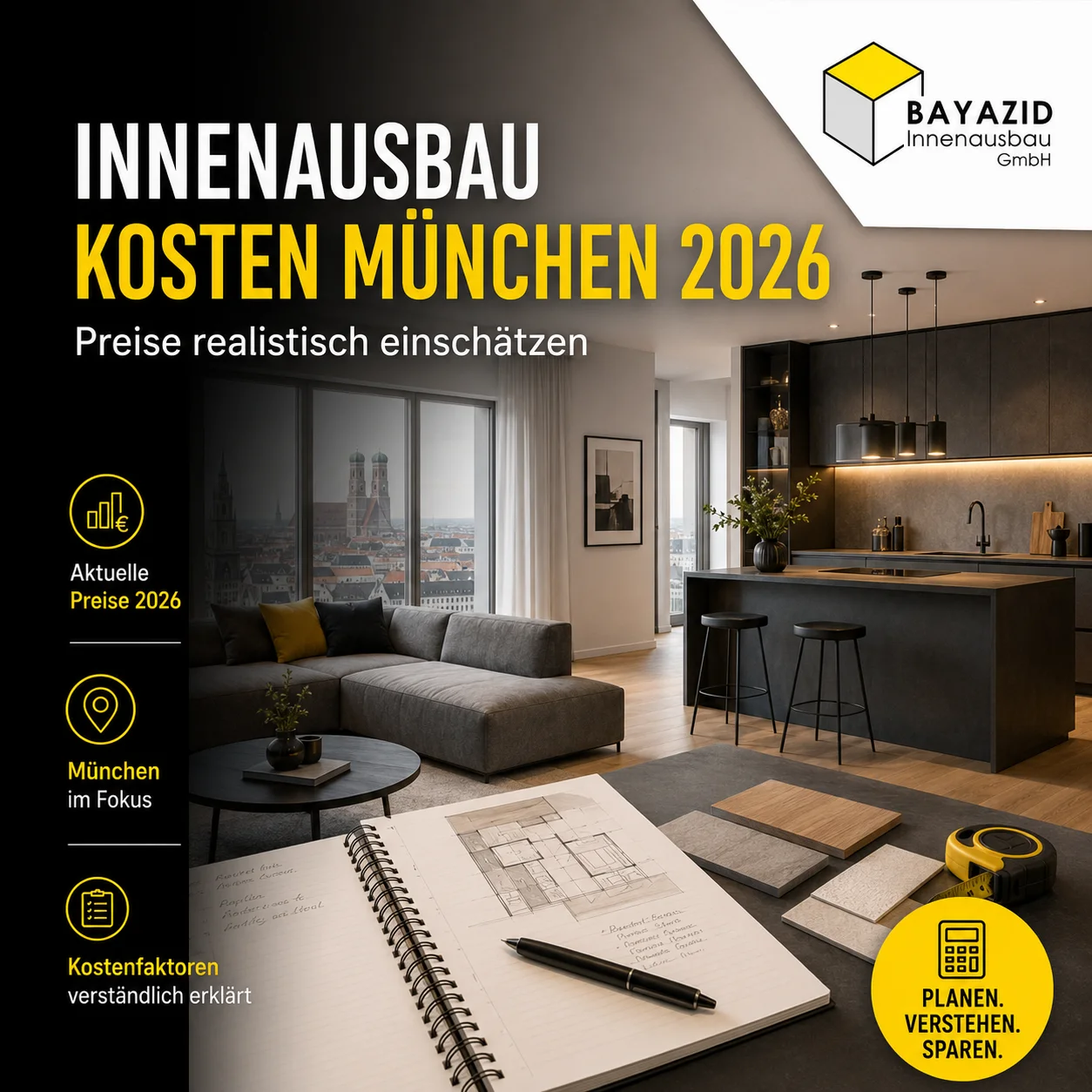 Innenausbau Kosten München 2026: Preise