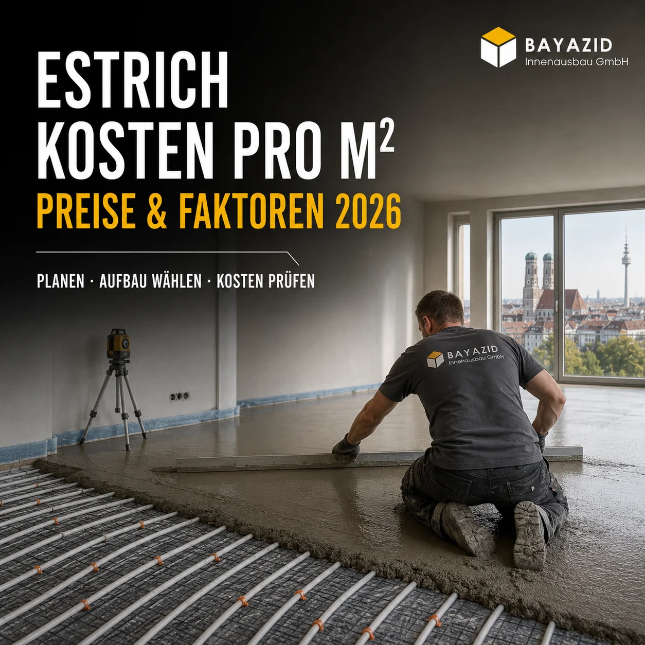 Estrich Kosten pro m²: Preise & Faktoren