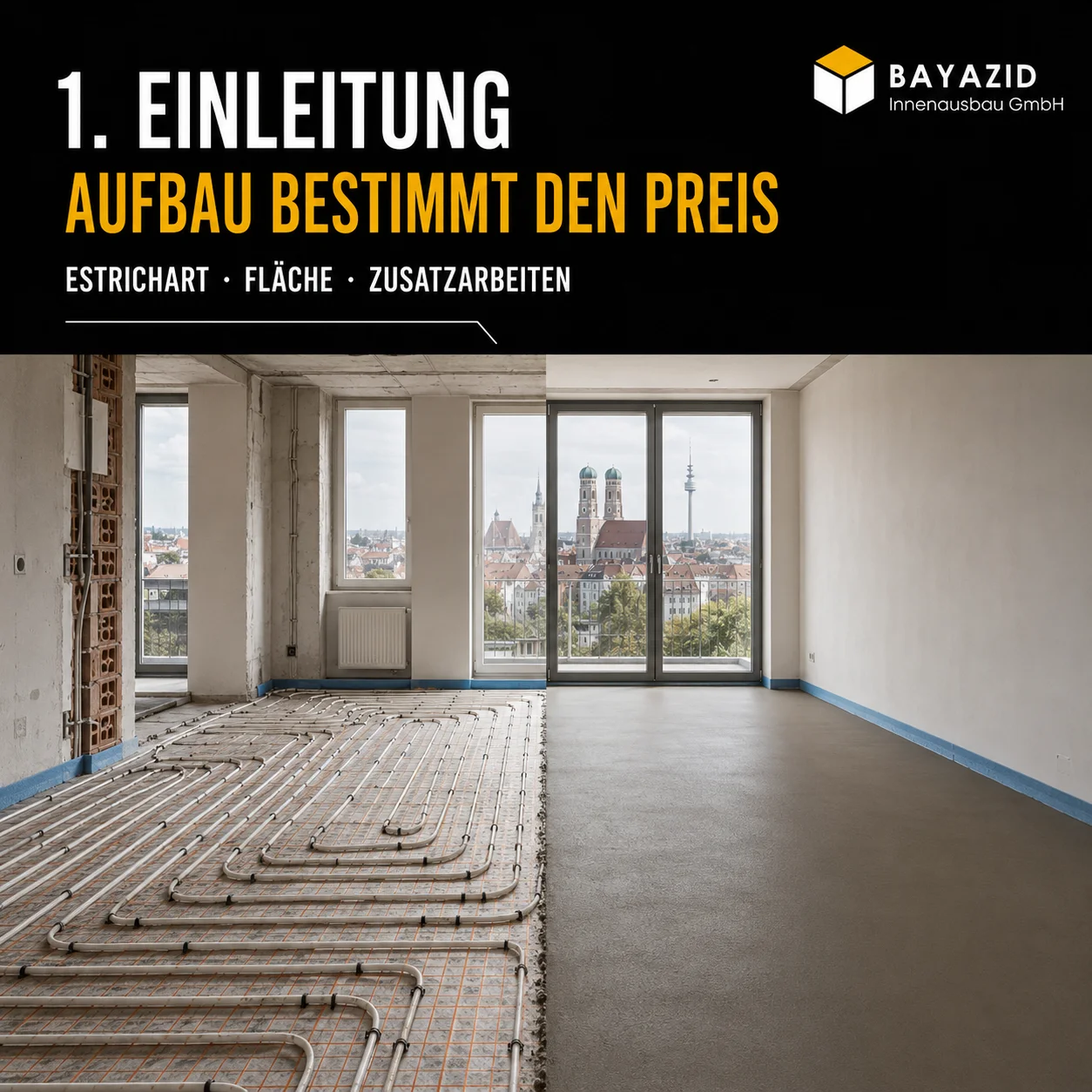 Estrich Kosten pro m²: Preise & Faktoren