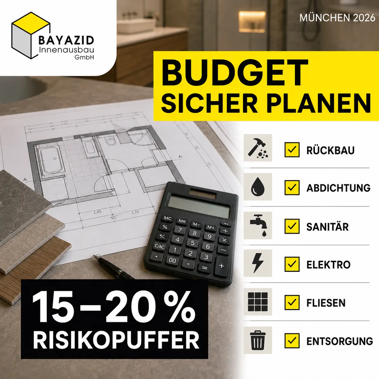 Kostenfallen bei Badsanierungen