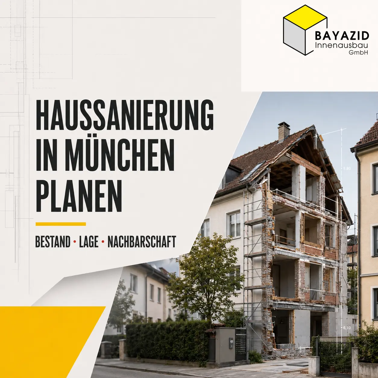 Haussanierung in München planen: Was bei Bestand, Lage und Nachbarschaft wichtig wird