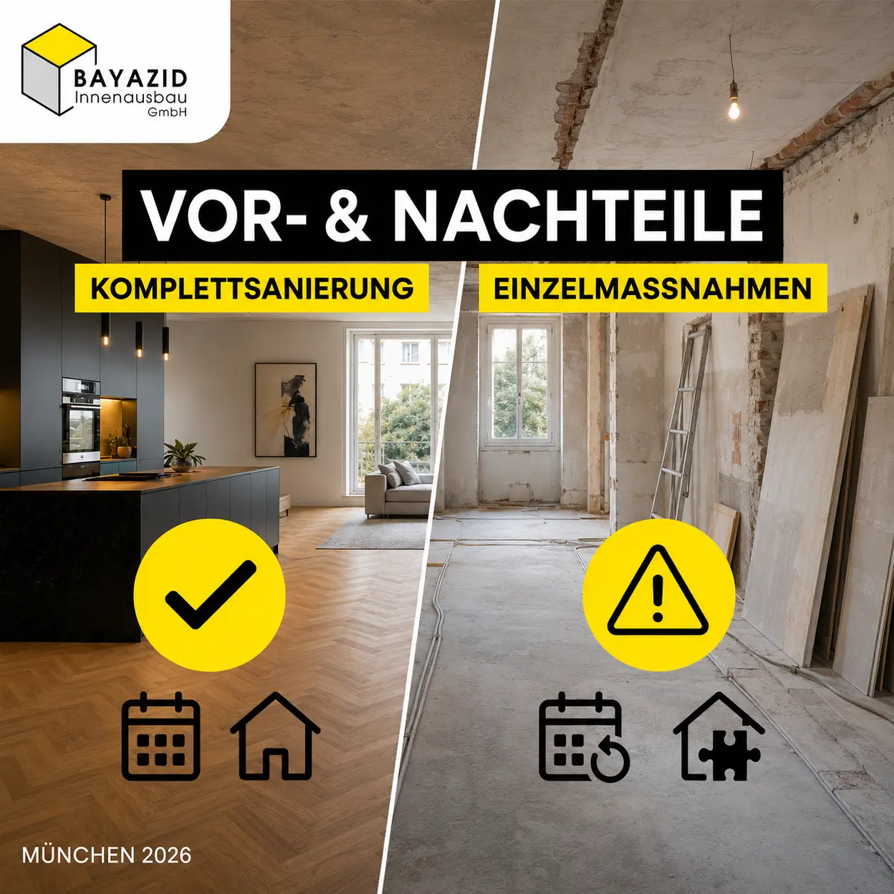 Komplettsanierung Haus & Wohnung München