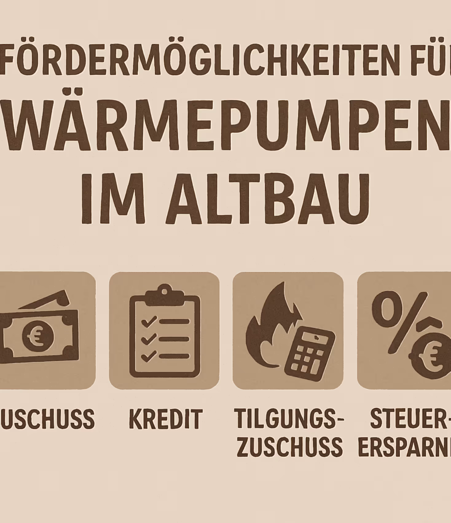 Wärmepumpe im Altbau: Fördermöglichkeiten