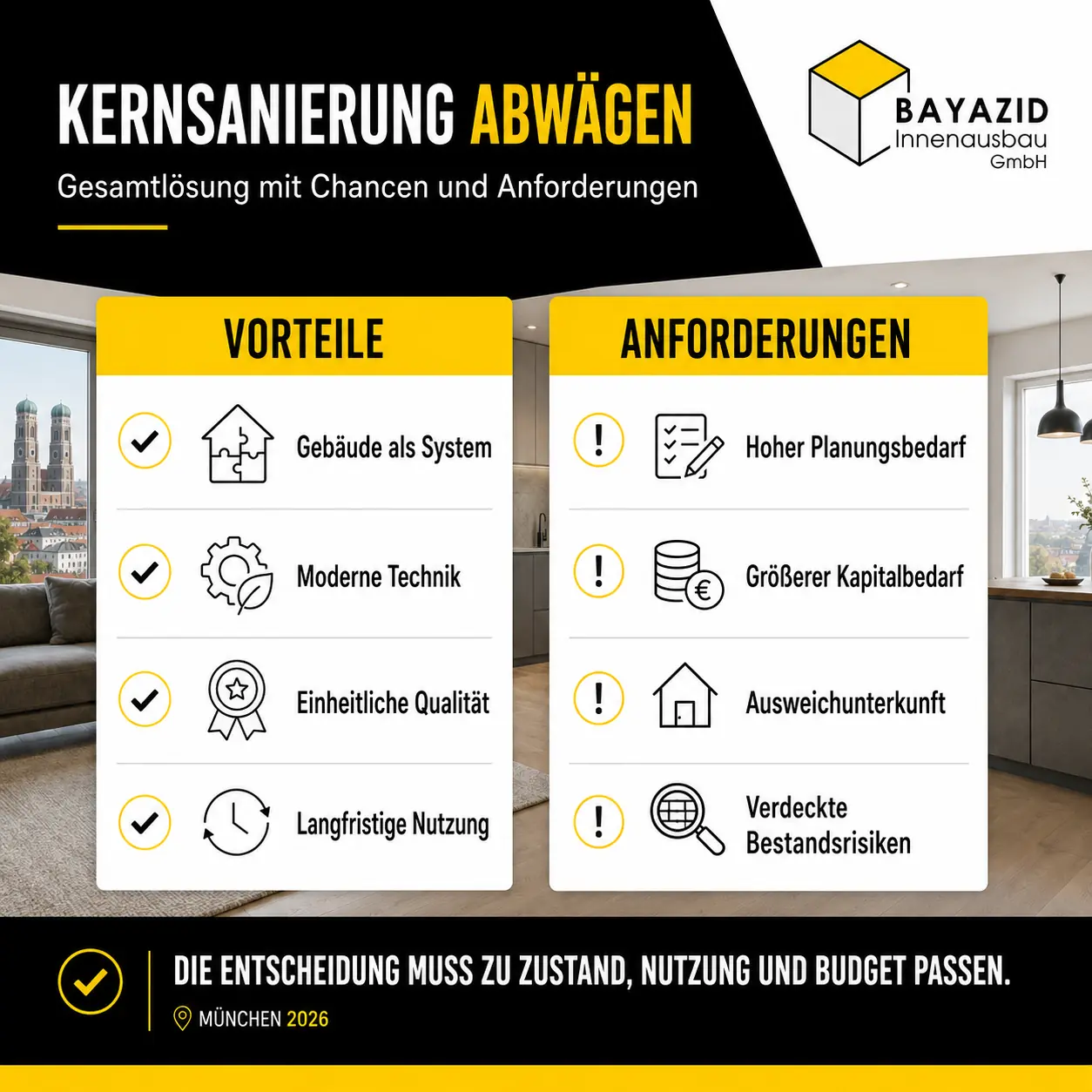 Kernsanierung – Tipps & Leitfaden