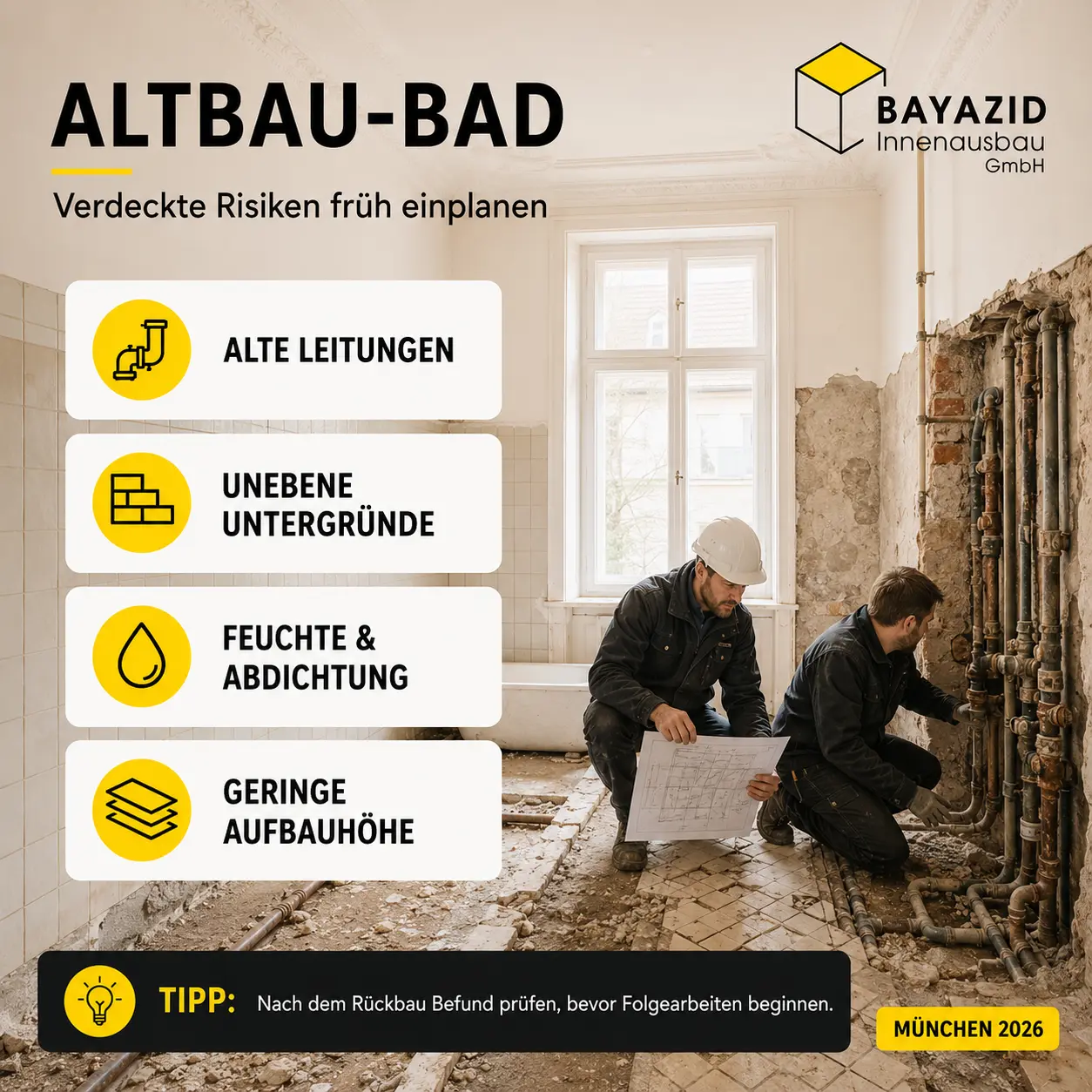 Badsanierung München: Ablauf & typische Fehler