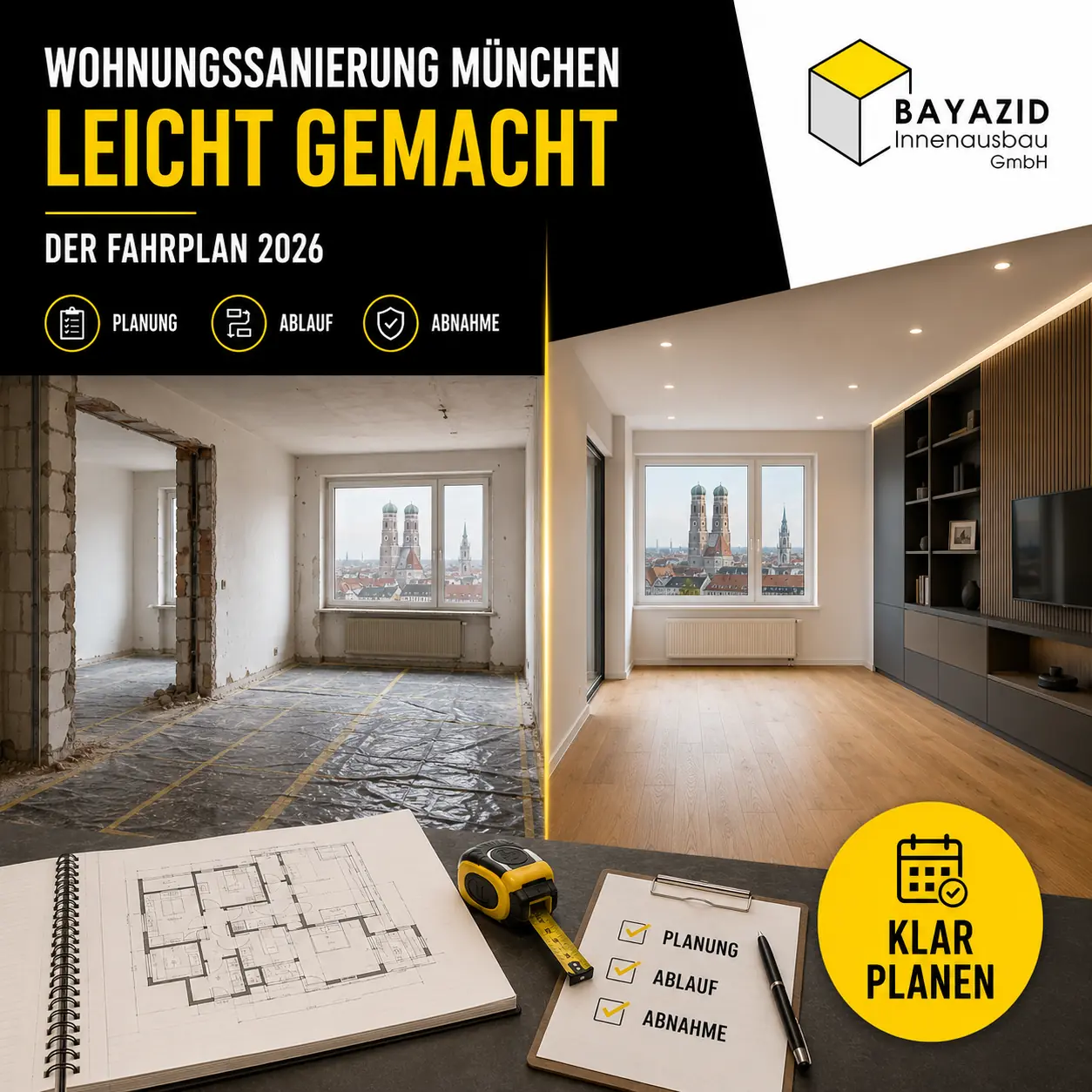 Wohnungssanierung in München leicht gemacht
