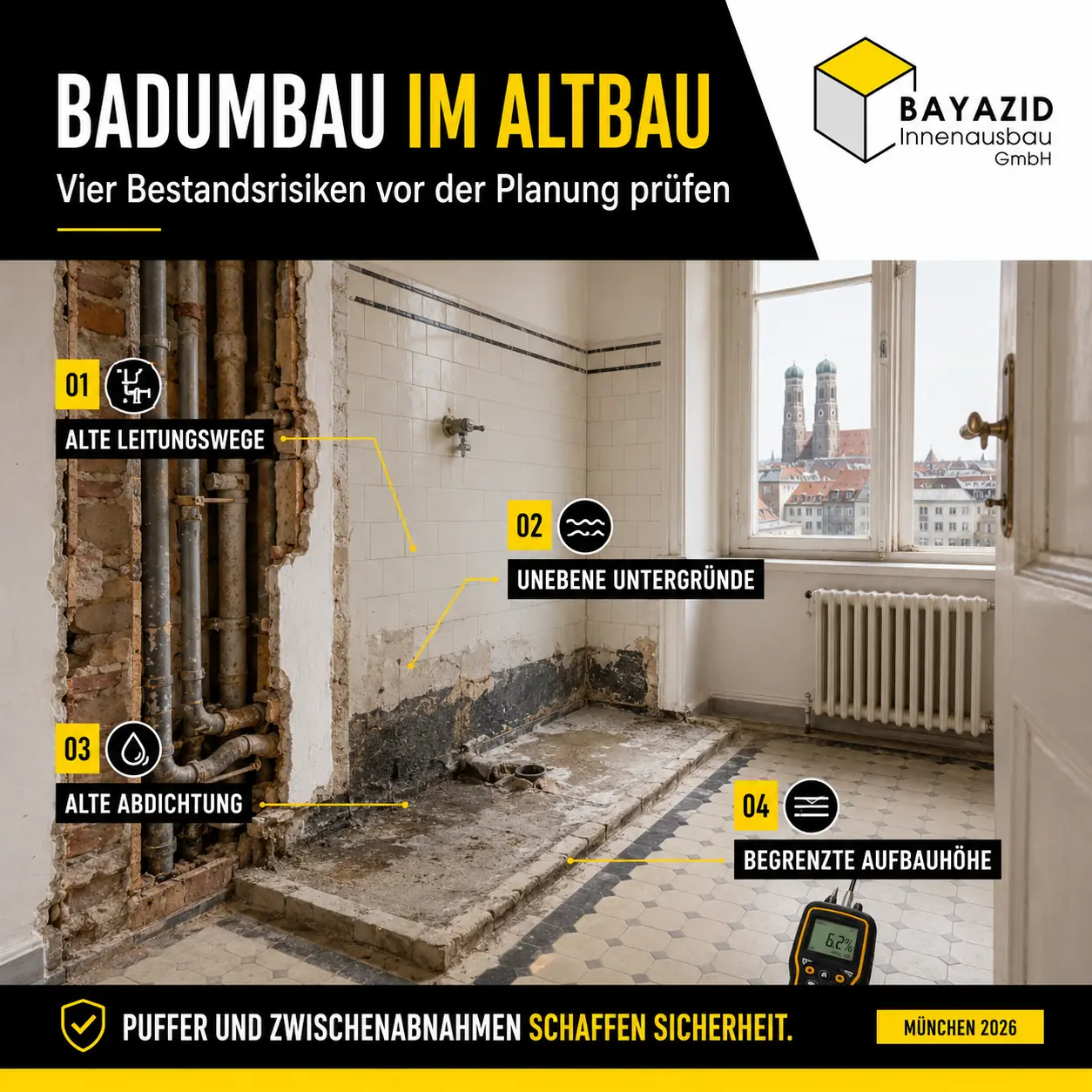 Badsanierung in München: Ablauf, Kosten, Tipps