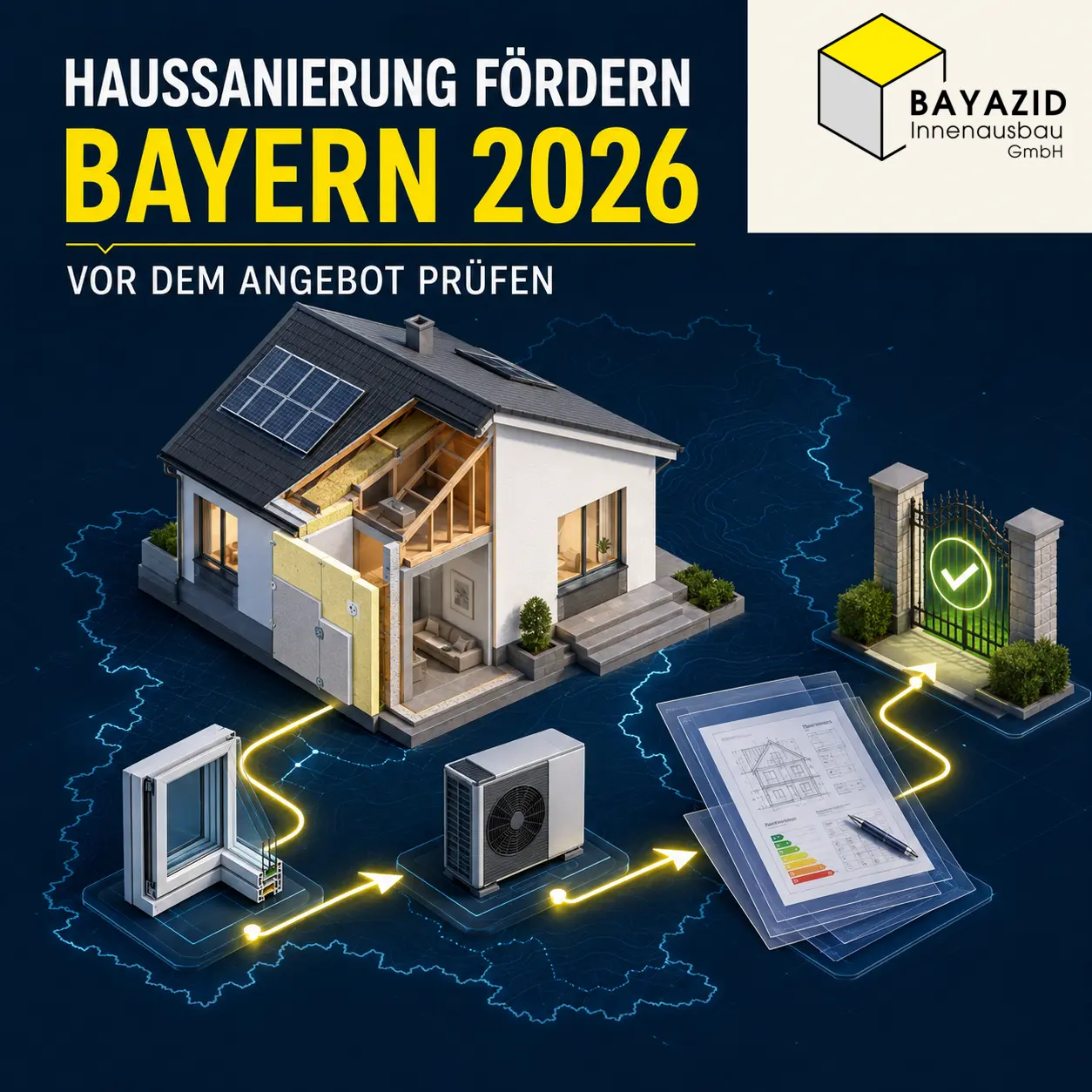 Haussanierung in Bayern fördern lassen: Welche Zuschüsse vor dem Angebot geprüft werden sollten
