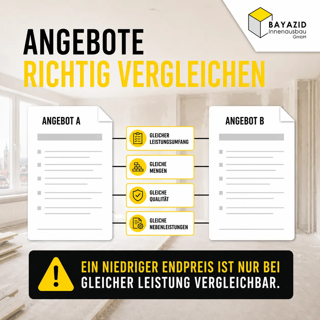 Ist mein Handwerker-Angebot zu teuer? Preise selbst gegenrechnen