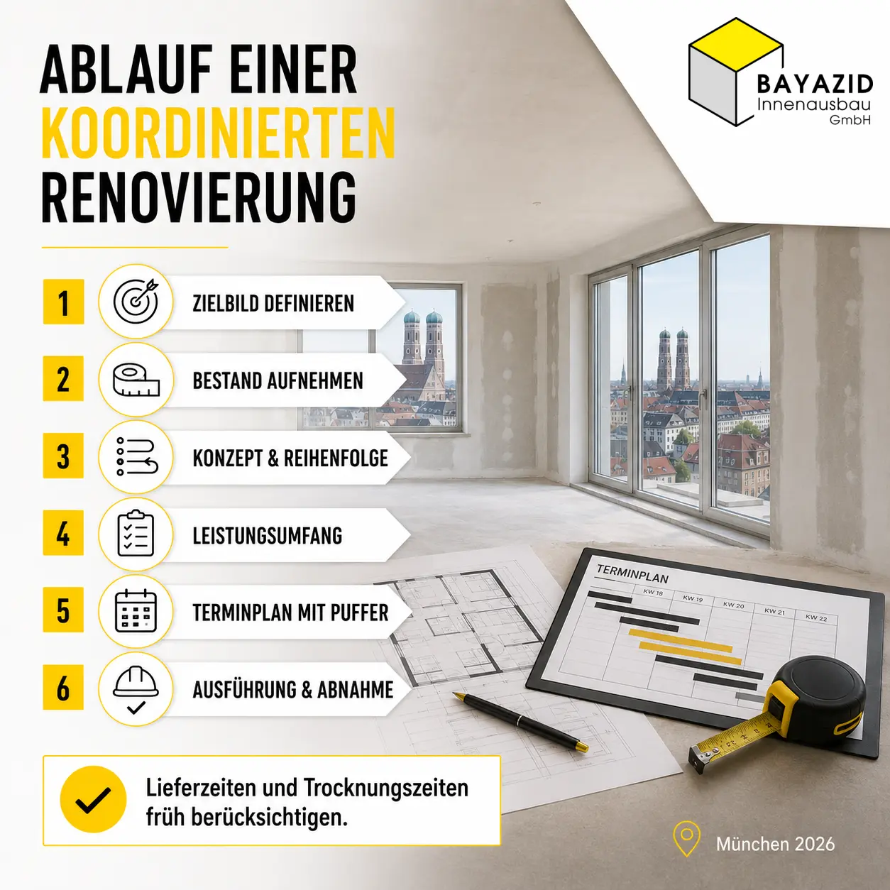 Wohnung renovieren München: Generalunternehmer