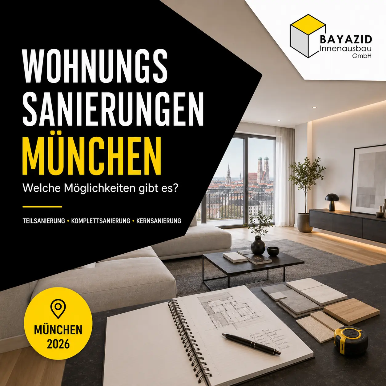 Wohnungssanierungen München: Möglichkeiten