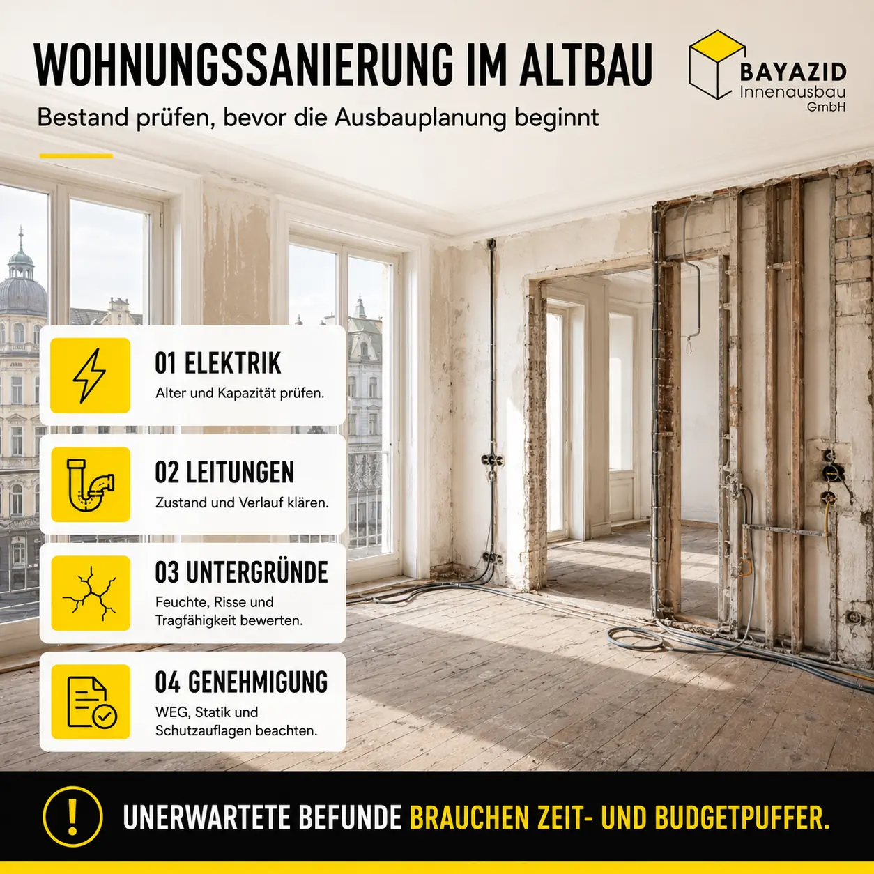 Wohnungssanierungen München: Möglichkeiten