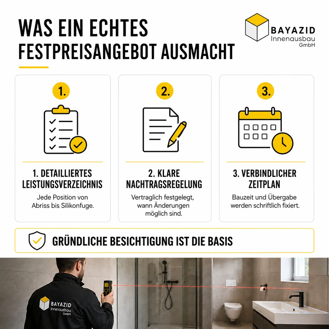 Badsanierung zum Festpreis München: Vorteile