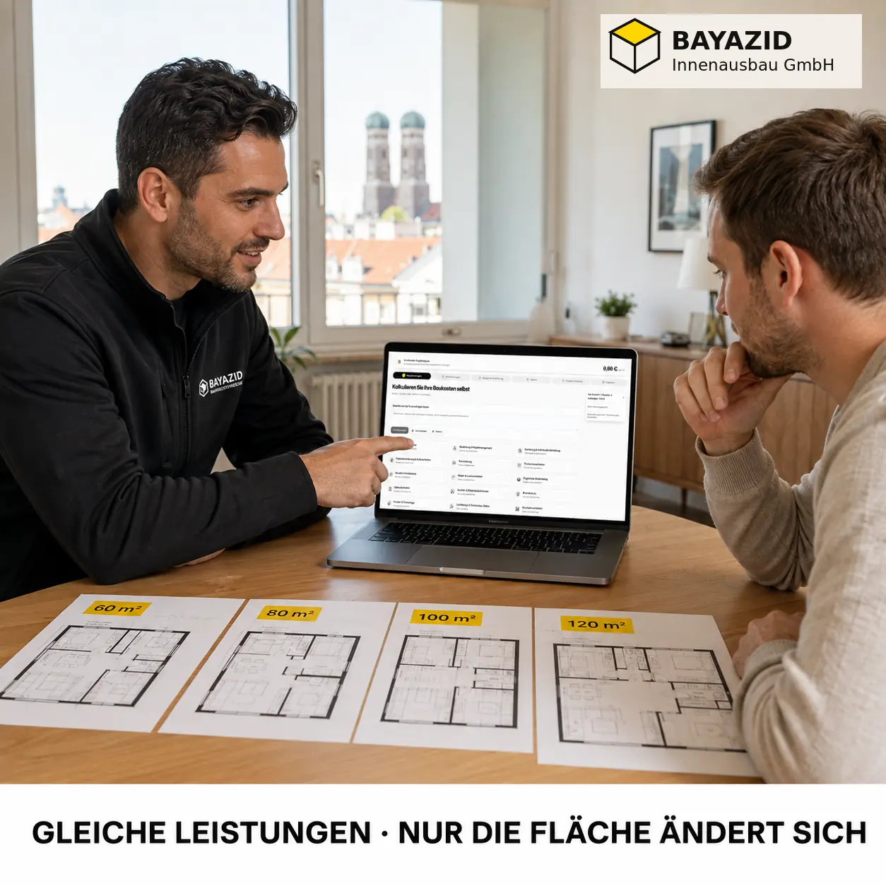 60, 80, 100 oder 120 m² Wohnung renovieren – Kosten direkt vergleichen