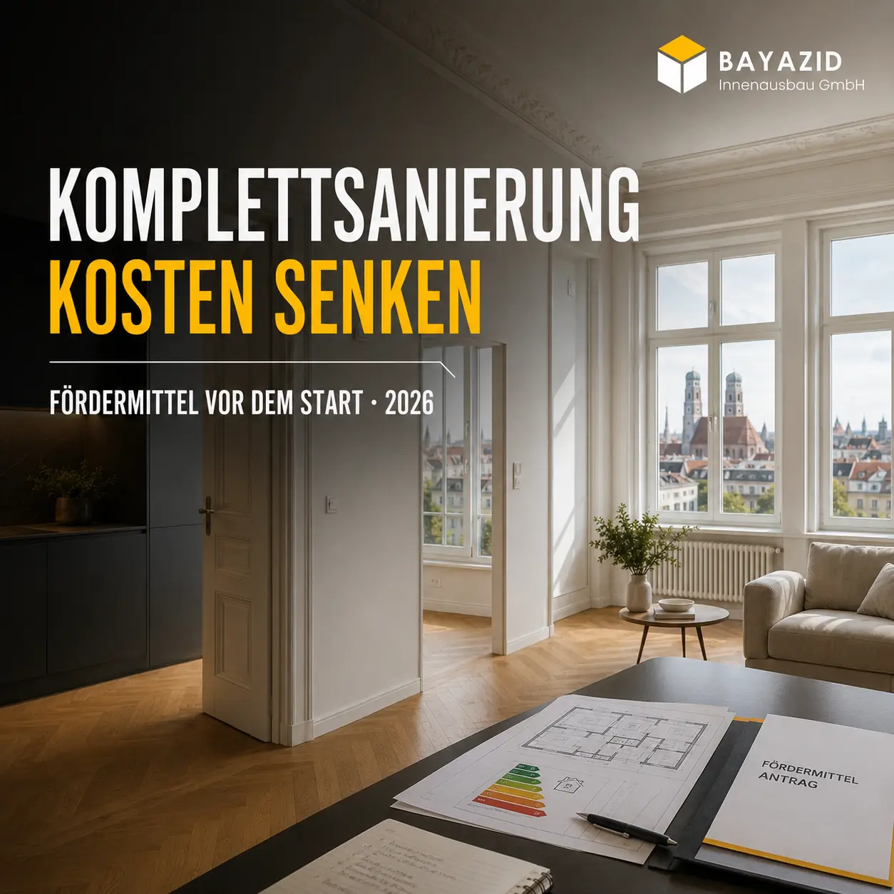 Komplettsanierung Kosten senken: Welche Fördermittel vor Planung und Angebot relevant sind