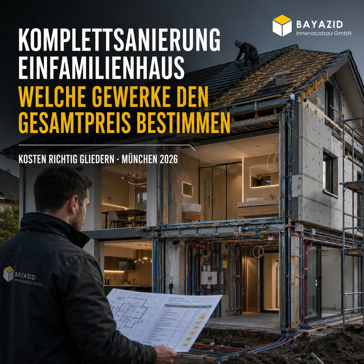 Komplettsanierung Einfamilienhaus Kosten: Welche Gewerke den Gesamtpreis bestimmen