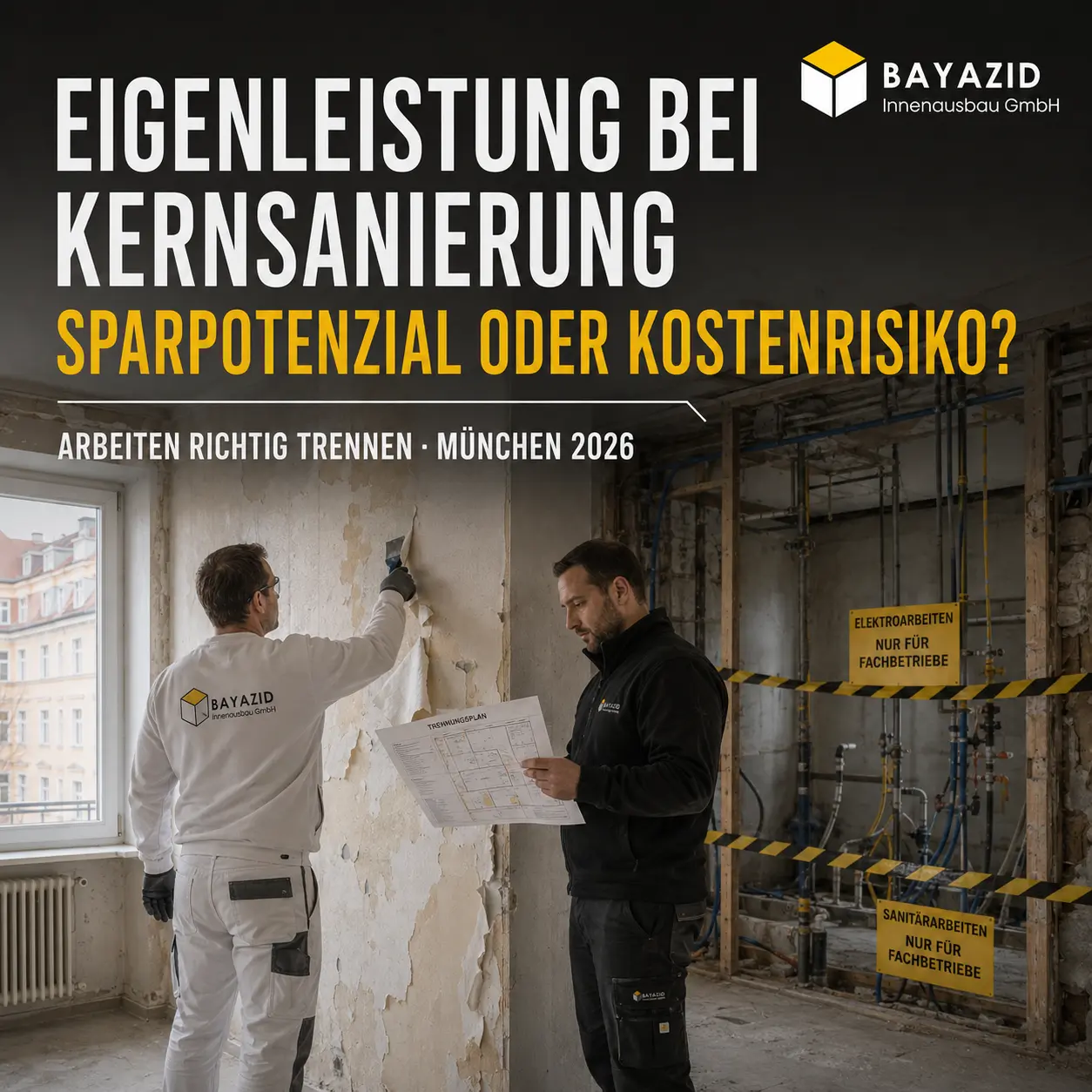Eigenleistung bei Kernsanierung Kosten: Wo Sparpotenzial entsteht und wo Risiken bleiben