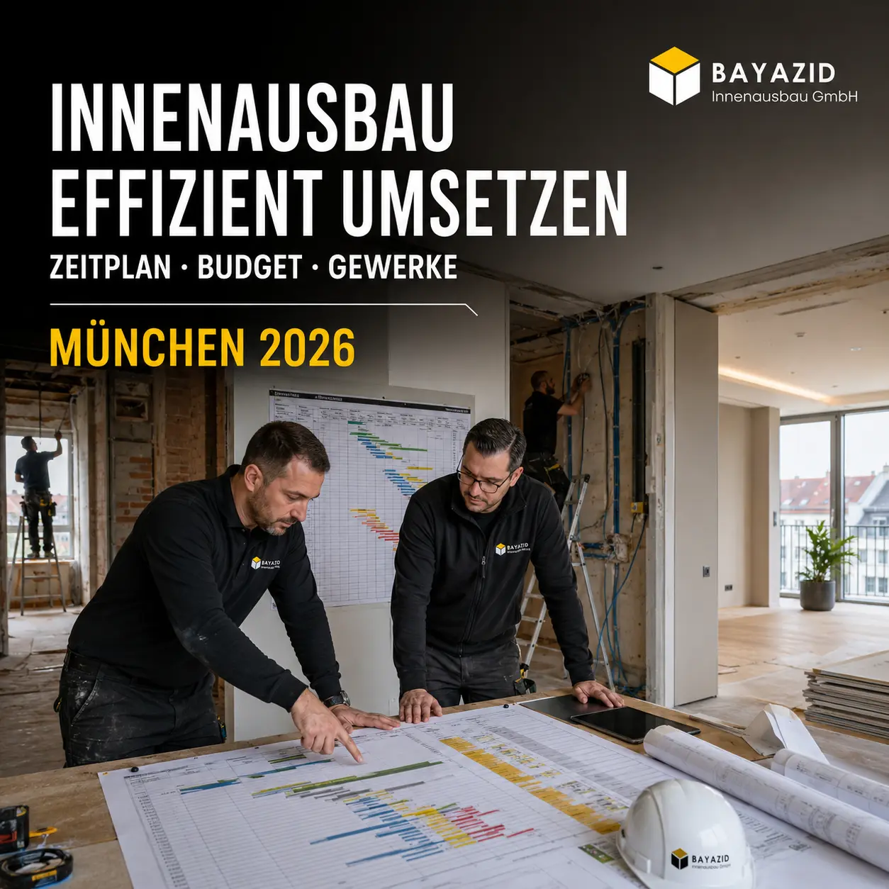 Innenausbau effizient umsetzen: Wie Zeitplan, Budget und Gewerke sauber zusammenspielen