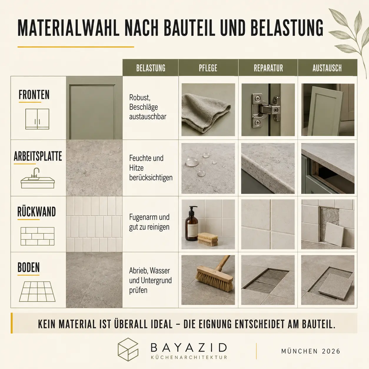 Nachhaltige Küchensanierung: Welche Materialien langlebig, pflegeleicht und sinnvoll sind