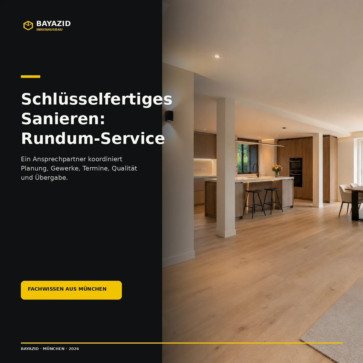 Schlüsselfertiges Sanieren: Rundum-Service