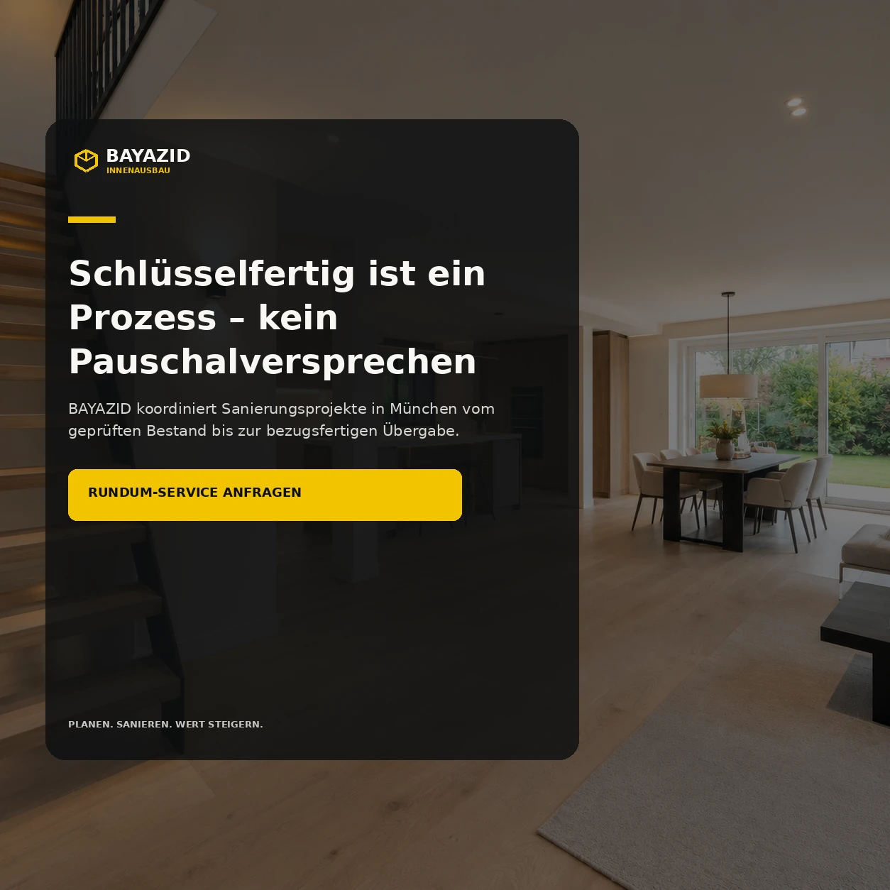 Schlüsselfertiges Sanieren: Rundum-Service