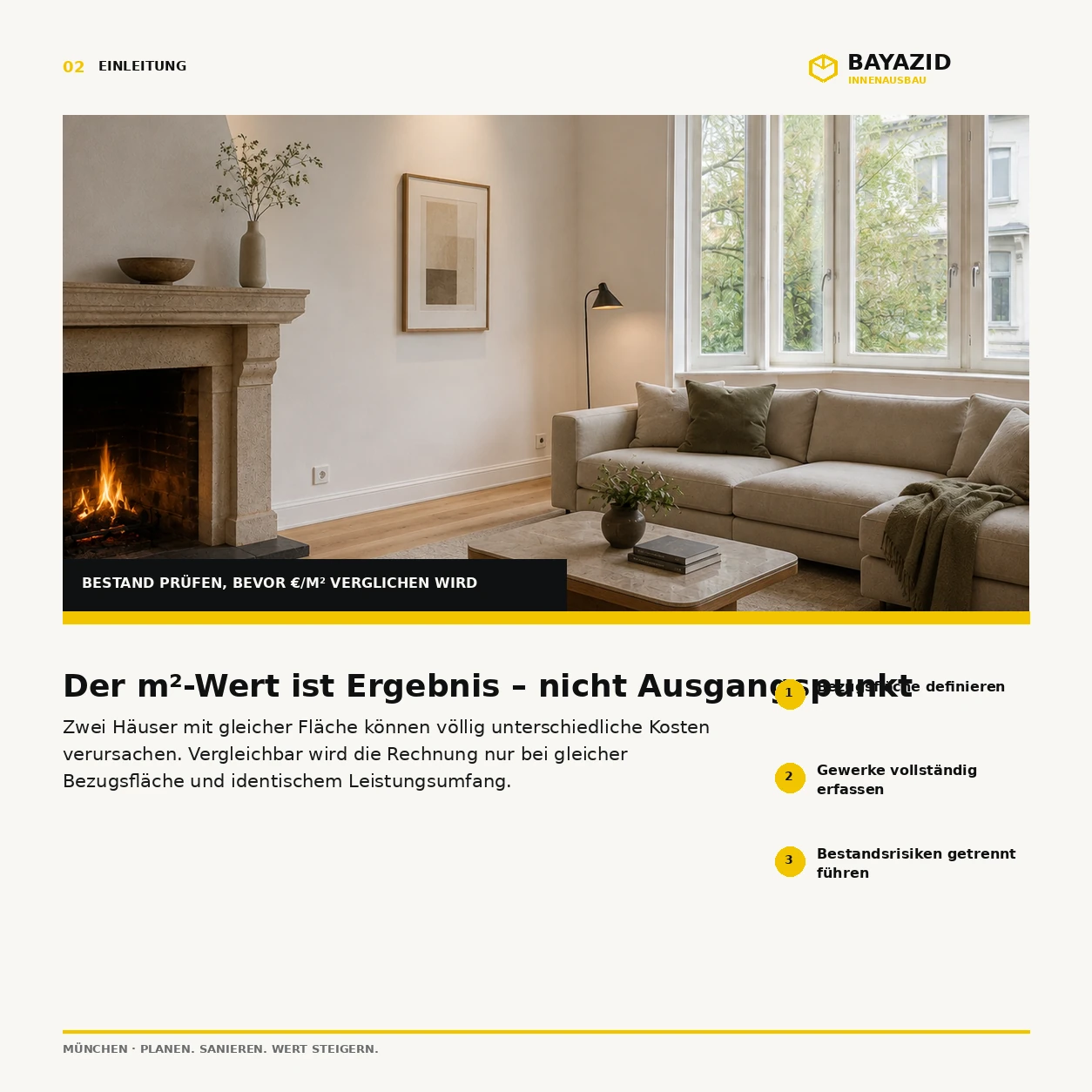 Was kostet eine Haussanierung in München pro qm?